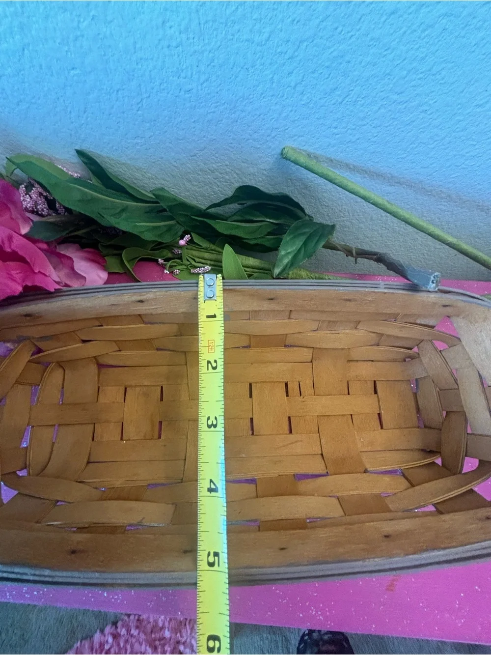 Longaberger Vintage Cracker Basket Upcycled w/ Chalk Paint (Camel Brown) & Waxed